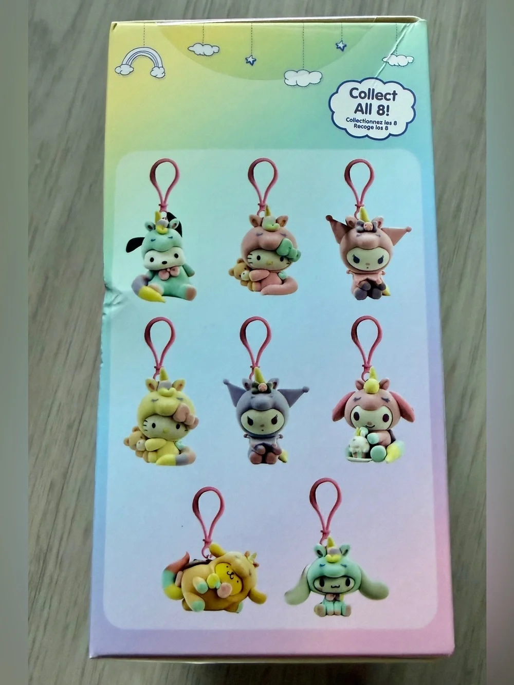 NEW UNOPENED Hello Kitty and Friends Flocked Hangers Keychains Collect All 8
